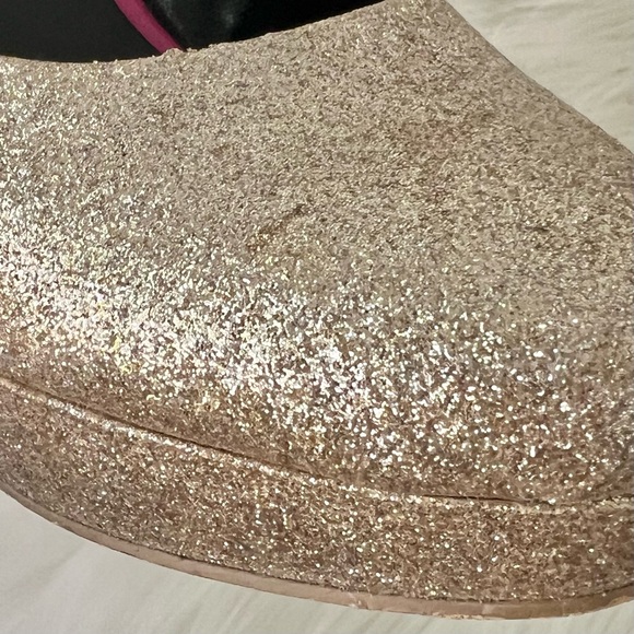Champagne colour sparkle high heels - Picture 6 of 6